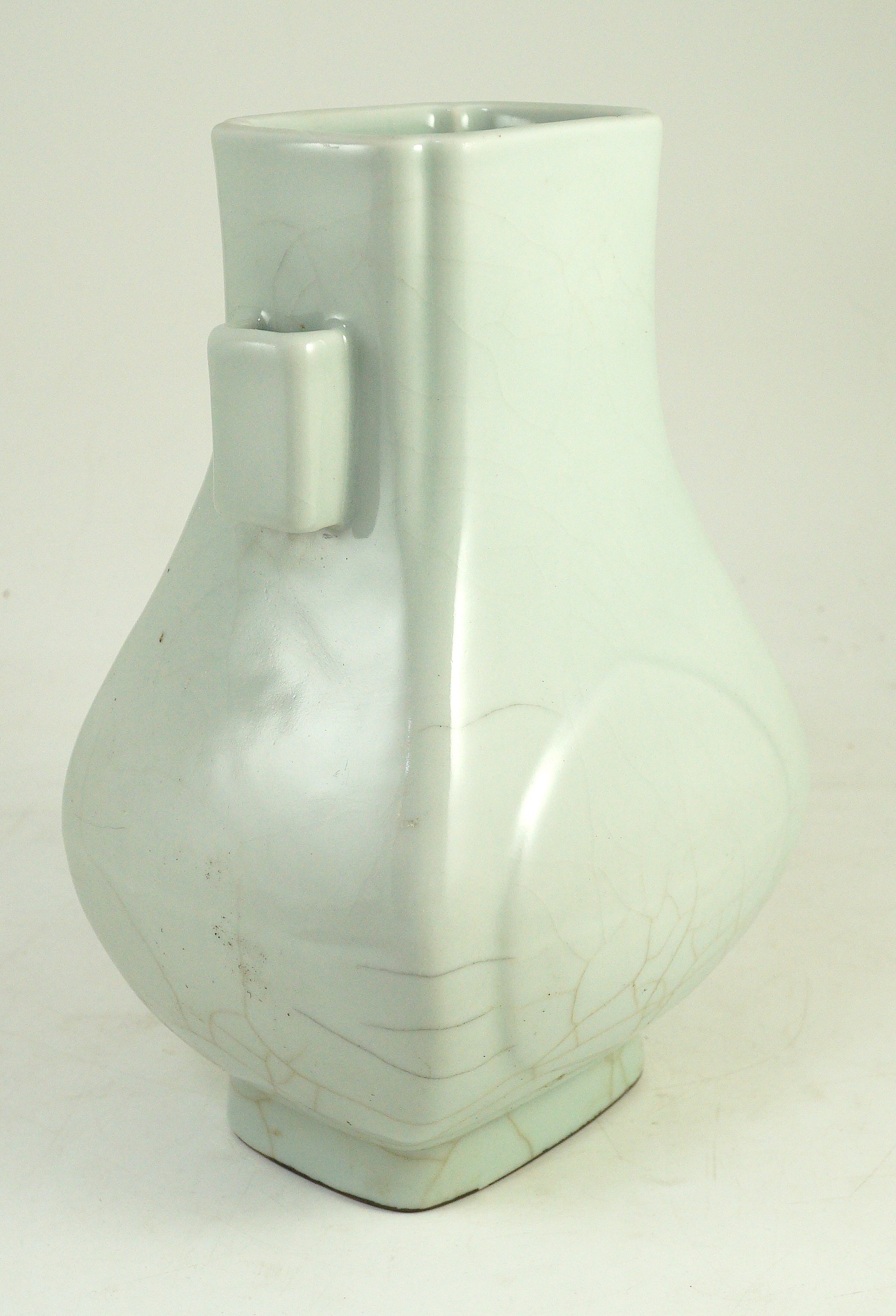 A Chinese Guan-type vase, fanghu, Xianfeng mark, probably 19th century, 31cm high